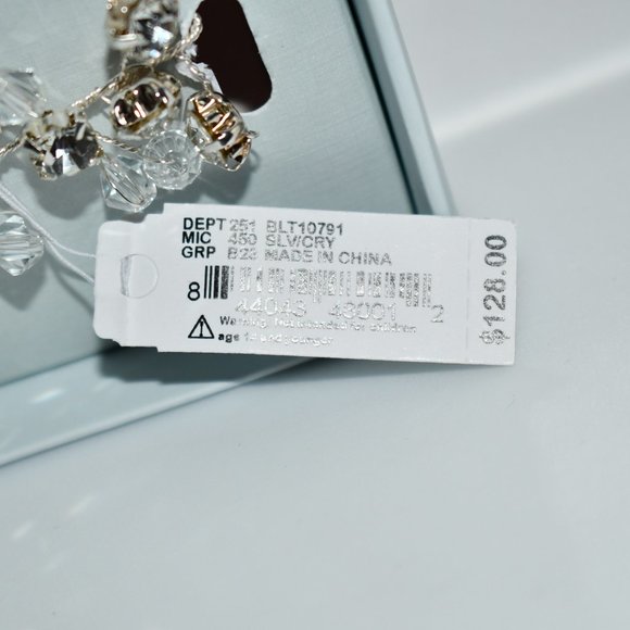 Borrowed & Blue by Southern Living, 2.75" Crystal Bead Belt #BLT10791 NWT - Picture 4 of 6